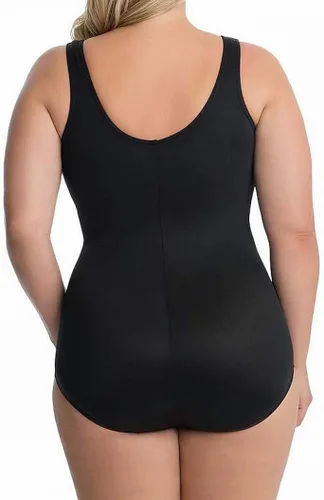 Vista 2 de Miraclesuit Traje de baño de una pieza para mujer, talla grande, diseño de punto de pin, Oceanus