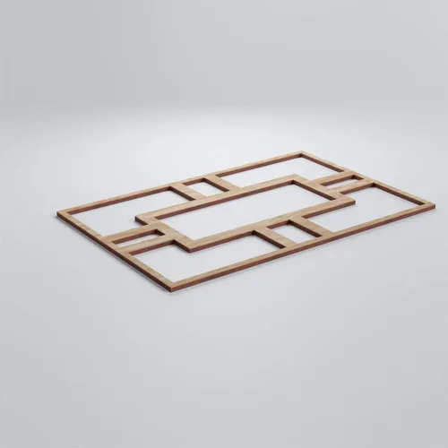 Vista 3 de 10 1/4"W X 15 3/8"H Medium Hastings Decorativos Paneles De Pared De Madera De Calado, Roble Rojo