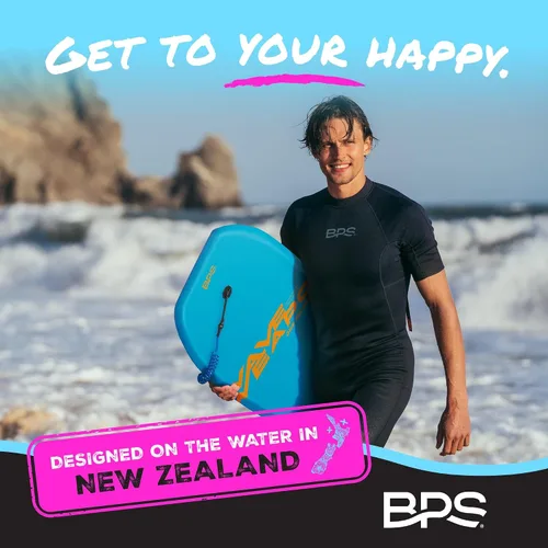 Vista 7 de Bodyboard 'Wave Weapon' para Todas las Condiciones de Olas - Ligera con Núcleo EPS Fondo Liso HDPE Bodyboards para Playa con Correa de Muñeca