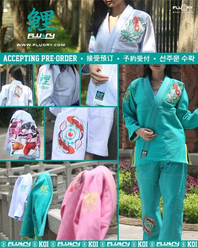 Vista 9 de FLUORY BJJ Gi - Traje de Jiu Jitsu brasileño para mujer, kimonos femeninos, uniforme BJJ