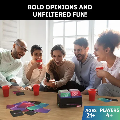 Vista 6 de Juego de fiesta sin revestimiento para adultos a partir de 21 años, divertido juego de cartas social e interactivo para noche