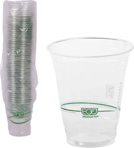 Vista 13 de Eco-Products, Inc GreenStripe - Vasos para bebidas frías, Transparente, 1000