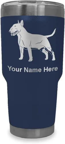 Vista 38 de LaserGram Vaso aislado al vacío de 20 onzas, perro Bull Terrier, grabado personalizado incluido (negro) Engraved Gift for Dog Lovers, Vacuum