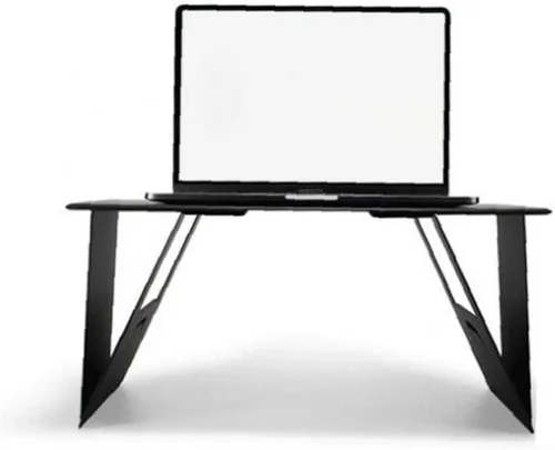 Vista 7 de Soporte para computadora portátil, soporte de escritorio plegable y ligero, bandeja para cama, soporte para tableta, elevador