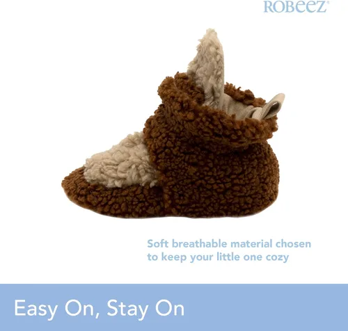Vista 2 de Robeez - Botines con cierre a presión para bebés, zapatos para niños y niñas de 0 a 12 meses