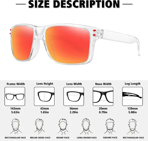 Vista 3 de MEETSUN Polarized Sunglasses for Men Women Sports Driving Fishing Glasses UV400 Protection