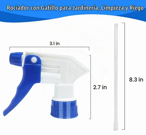Vista 2 de Boquilla de botella de spray de plástico, pieza de repuesto de botella de pulverización resistente a prueba de fugas, boquilla de pulverización