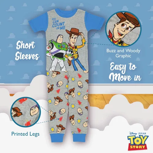 Vista 4 de Disney Toys Story - Conjunto de pijama de algodón de 2 piezas con libro