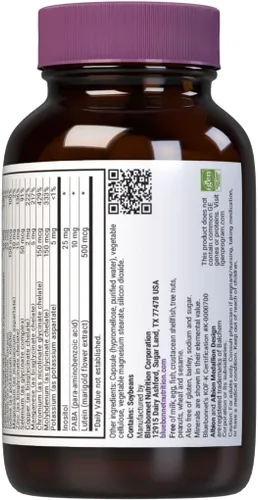 Vista 3 de Bluebonnet Nutrition Multi ONE (sin hierro), apoyo nutricional diario*, certificado Kosher, sin gluten, sin lácteos, apto para vegetarianos, 30
