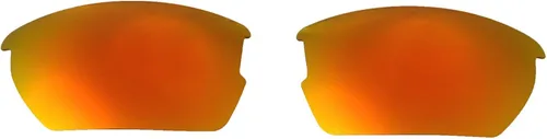 Vista 2 de Walleva Lentes de repuesto polarizados rojo fuego azul hielo para lentes de sol Wiley X Valor Rojo fuego azul hielo