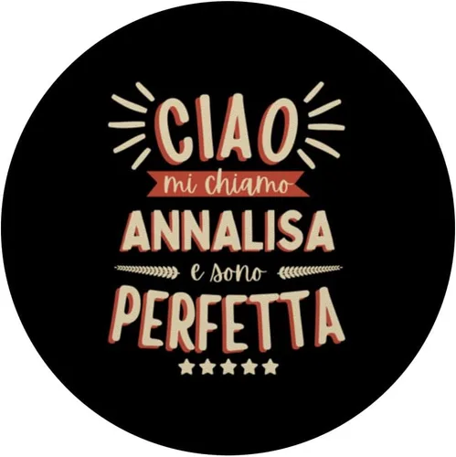 Vista 3 de Annalisa Idea Regalo Personalizzata Amica Nome Divertente PopSockets Standard PopGrip