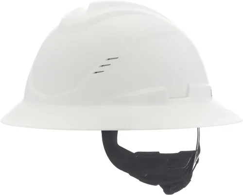 Vista 12 de MSA V-Gard C1 Casco de Ala Completa con Barrera Térmica de Enfriamiento ReflectIR y Suspensión Fas-Trac III - Utiliza Características