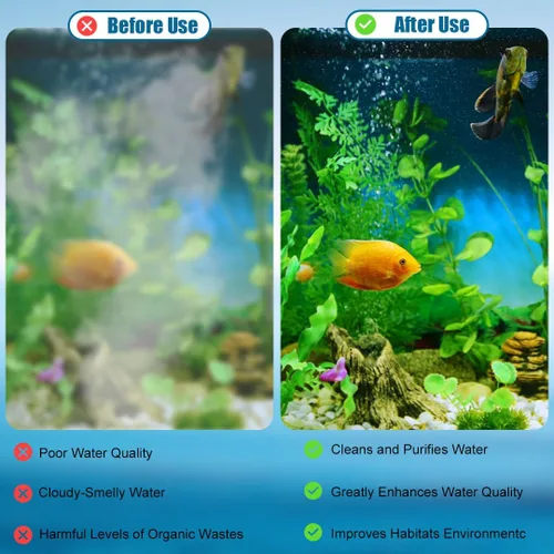 Vista 4 de Paquete de 12 cartuchos de filtro XS para acuario, cartucho de repuesto para peceras Koller Products