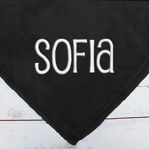 Vista 2 de Threadart Manta personalizada bordada con nombre súper suave y ultrasuave, manta de forro polar de 50 x 60 pulgadas, bordado personalizado incluido