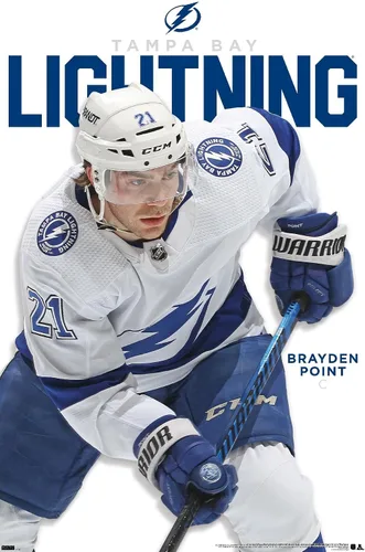 Vista 15 de Trends International NHL Tampa Bay Lightning - Póster de pared de la serie 23 de Brayden Point Versión enmarcada en blanco