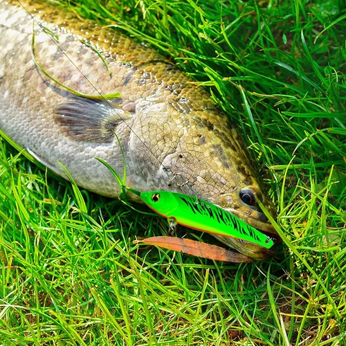 Vista 6 de 5 unids cebo de hoja de metal duro VIB señuelos de pesca para señuelos