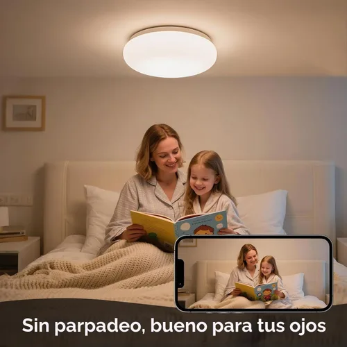 Vista 5 de Kit de Retrofit de Luz LED para Ventilador de Techo, 4 Pulgadas, Kit de Repuesto de Luz de Techo Motor PCB de Panel, 18W, 3CCT 3000K-4000K-5000K