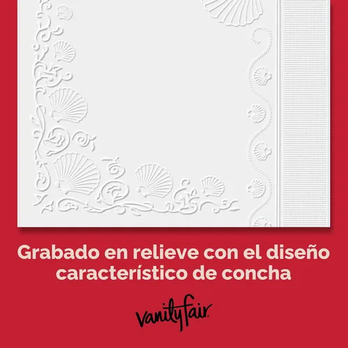 Vista 4 de Vanity Fair Everyday Servilletas, 100 Count Servilletas de papel