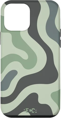 Vista 12 de Funda psicodélica para iPhone 15 Retro Groovy Liquid Swirl Hippie 70's 80's