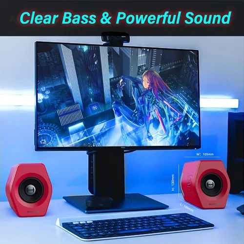 Vista 7 de Edifier G2000 32W Altavoces de PC para Computadora de 32W para Gaming para PC de Escritorio Portátil Mac Computadora Woofer Altavoces Bluetooth USB