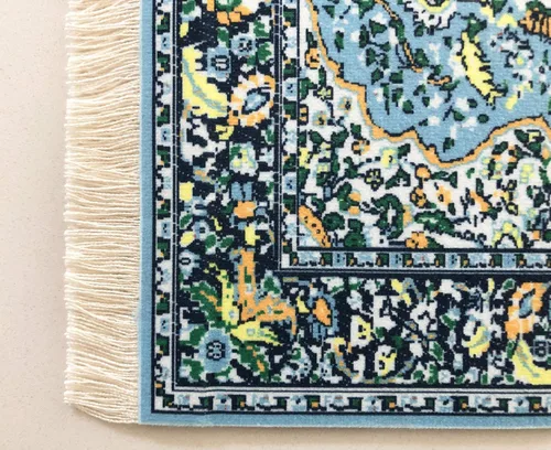 Vista 8 de Juego de 4 alfombras de área para casa de muñecas, accesorios de alfombra en miniatura para casas de muñecas, decoración rectangular de suelo de 10