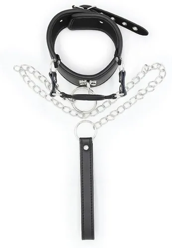 Vista 5 de Runsmooth collar de cuero, gargantilla, collar de gargantilla ajustable, collar de esponja punk, collar de cadena, accesorio de juego de rol