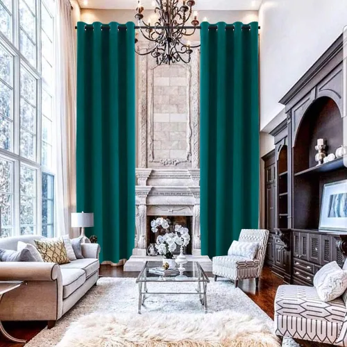 Vista 16 de Cortinas de lujo suaves de terciopelo extra largas, colección de franela hecha a medida Multicolor