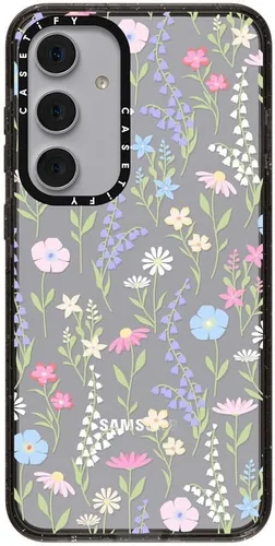 Vista 42 de CASETiFY Funda de impacto para Galaxy S22+ - Adhesivo Aries Moross, color negro transparente