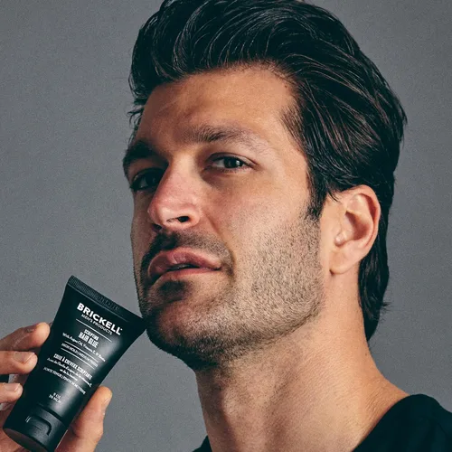 Vista 7 de Brickell - Pegamento para el cabello para hombre para esculpir y dar forma durante todo el día, con aceite de argán, vitamina E y aloe, 2 onzas