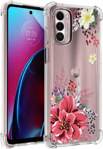 Vista 12 de Osophter Funda para Moto G Stylus 2022, transparente, esquinas reforzadas, TPU y absorción de golpes, flexible para Motorola Moto G Stylus 4G 2022