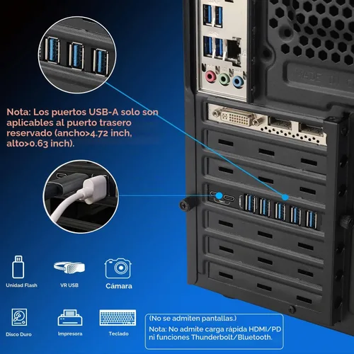 Vista 4 de Tarjeta de expansión PCIe a USB 3.0 de 7 puertos