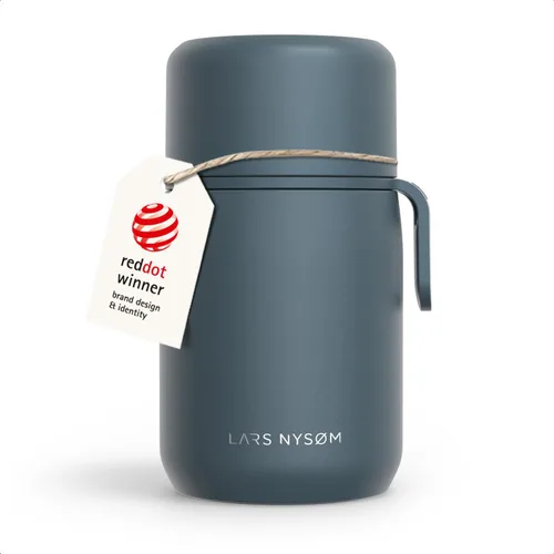 Vista 19 de LARS NYSØM Tarro de alimentos con aislamiento al vacío de acero inoxidable - Olla de almuerzo y frasco de almuerzo a prueba de fugas para alimentos