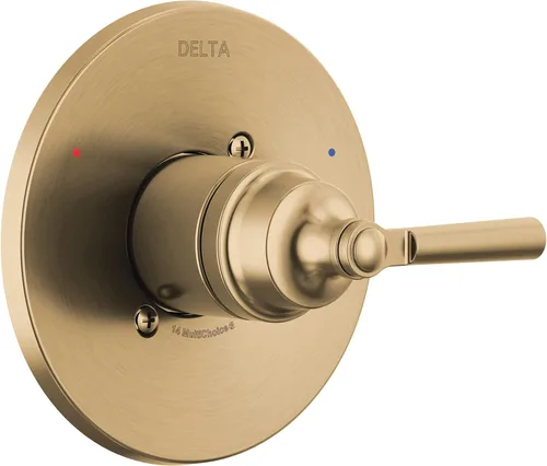 Vista 4 de Delta Saylor Serie 14 Kit de ajuste de válvula de una sola función, juego de mango cromado para sistema de grifo de ducha, cromado T14035