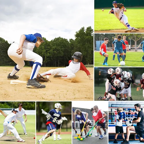 Vista 2 de COOLOMG Pantalones cortos deslizantes de béisbol para niños y jóvenes, con copa atlética suave, acolchados, pantalones cortos de compresión