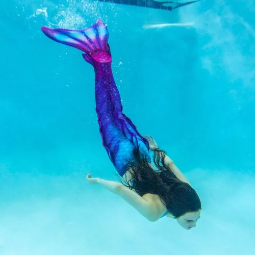Vista 6 de Fin Fun Atlantis - Piel de cola de sirena para adultos, resistente al desgaste, inserto de monoaleta no incluido, tallas para adultos y adolescentes