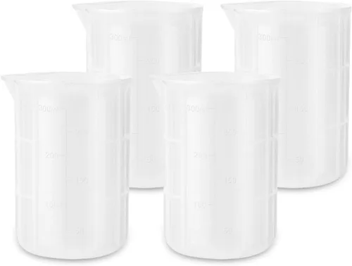 Vista 9 de Gartful Vasos medidores de silicona de 3.4 fl oz para mezcla de resina, 6 tazas mezcladoras para resina epoxi, moldes de fundición de joyas, pintura