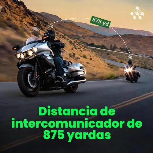 Vista 6 de EJEAS V6 Pro - Auriculares con sistema de comunicación Bluetooth con 3,937.0 ft impermeable/reducción de ruido/llamadas manos libres/música