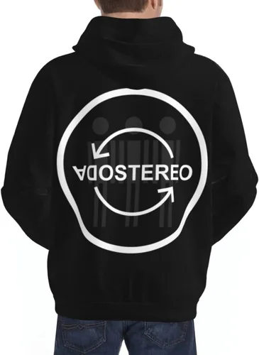 Vista 9 de Taijlao Soda Stereo Logo Hoodie Casual Sweatshirt 3d Printed Pullover Outerwear With Pockets For Mens