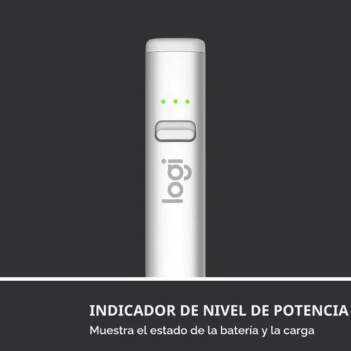 Vista 9 de Logitech Crayon - Lápiz digital para iPad, solo compatibilidad con puerto USB C, color plateado Featuring Apple Pencil technology, no lag