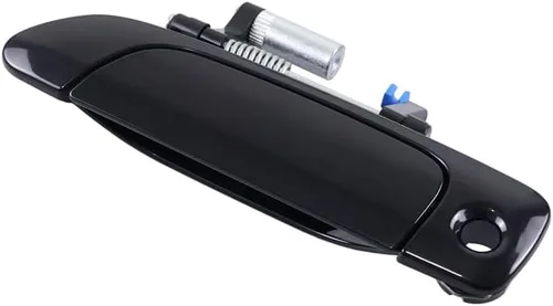 Vista 2 de Manija Exterior de Puerta Delantera y Trasera Negra Sin Pintar Compatible con Honda Civic 2001 2002 2003 2004 2005 (Delantera Izquierda)