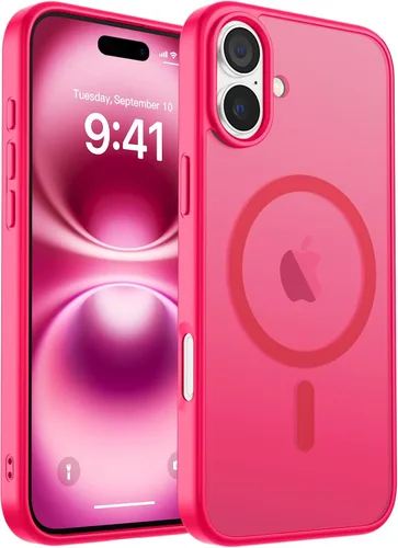 Vista 314 de zapica Funda magnética para iPhone Air, con protector de pantalla de vidrio templado, compatible con MagSafe, translúcida mate, a prueba de golpes