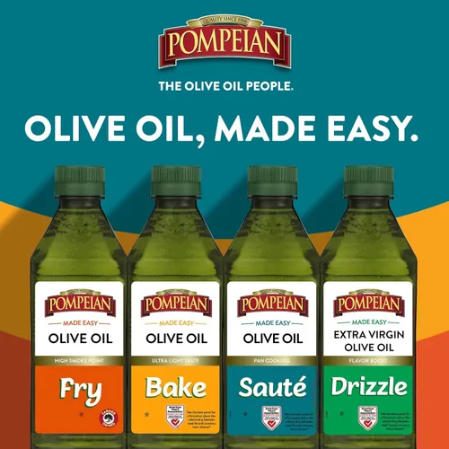 Vista 7 de Pompeian Aceite de Oliva, Paquete de Variedad Made Easy, Perfecto para Todas las Necesidades de Cocina, Certificado por la Asociación Americana