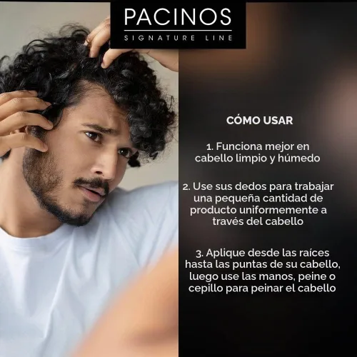Vista 6 de Pacinos Signature Line - Mousse para realzar rizos Mousse para el cabello y espuma de peinado ligero, productos para el cabello pacinos