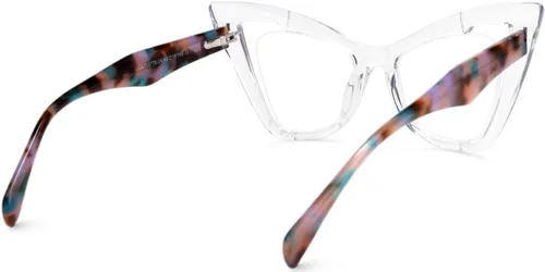 Vista 4 de Zeelool Elegantes gafas de mariposa para mujer con lente transparente sin receta Asta JGA706778