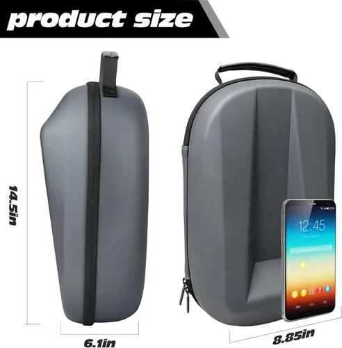 Vista 2 de LYCEBELL Carrying Case for Oculus Quest 2 Accessories, Compatible with Oculus Quest 2 Case, Storage Bag for MetaElite Head Strap, VR Headset and