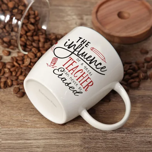 Vista 2 de ELEGANTPARK Regalos para Maestros para Regalos de Agradecimiento a Maestros para Mujeres Taza de Café Cumpleaños San Valentín Graduación Acción