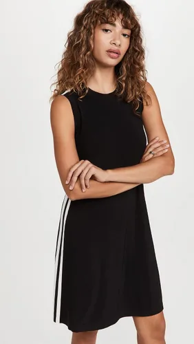 Vista 2 de Norma Kamali Vestido sin mangas con rayas laterales para mujer