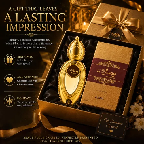 Vista 6 de Ajmal Wisal Dhahab Eau de Parfum Unisex, 1.7 oz - Aroma a madera afrutada