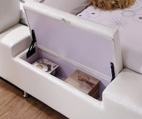 Vista 6 de 2 piezas de soporte de elevación plegable de 80 grados, bisagras de resorte negras son ampliamente utilizadas en elevadores de bisagras de sofá