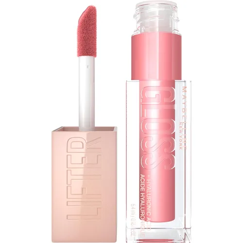 Vista 18 de Maybelline Lifter Gloss, Brillo de Labios Hidratante con Ácido Hialurónico, Alto Brillo para Labios Más Llenos, Perla, Perla Plateada Transparente